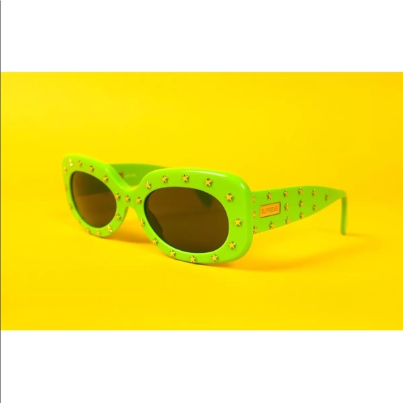 SUPREME Royale Sunglasses SS18 Stars - Lime Green - Picture 3 of 6